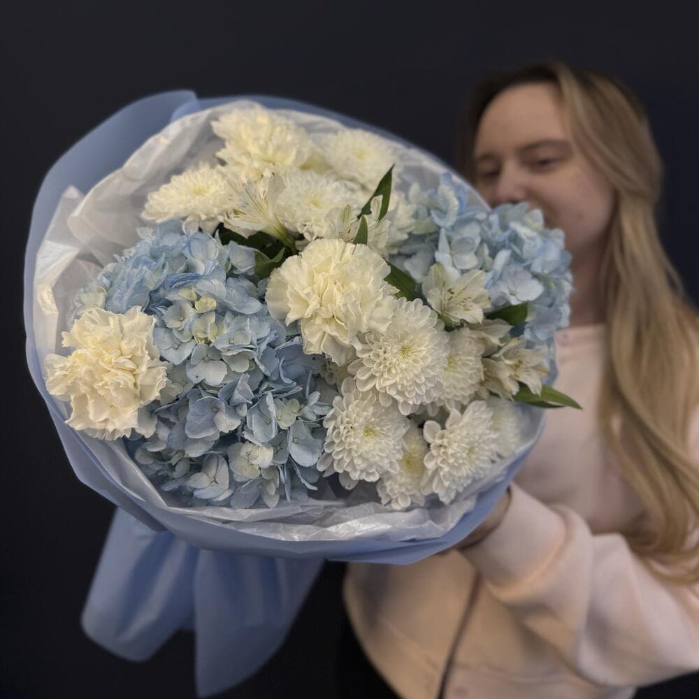 «Тебе бы понравилось» — нежный с альстромерией и гортензией — фото 3